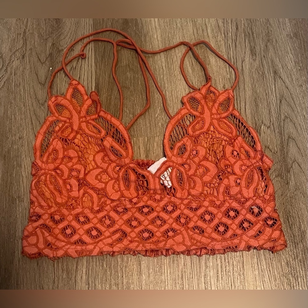 Women's FP One Orange Lace Bralette
